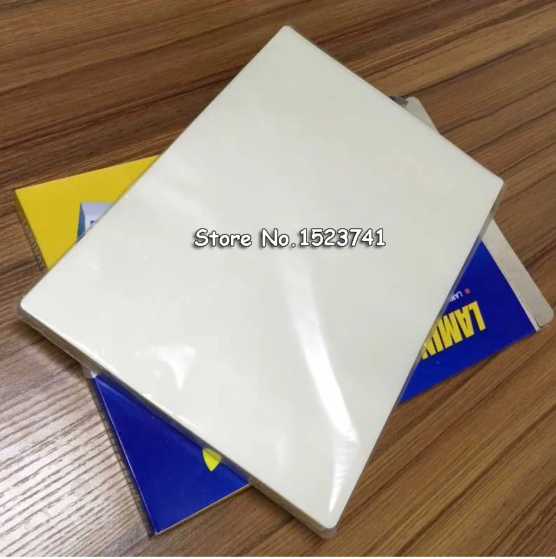 

100Pcs/Pack 50 mic A4 Thermal Laminating Film PET+EVA For Photo/Files/Card/Picture Lamination