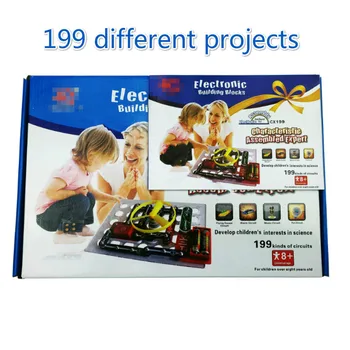 

199 Different Kinds Assembling Ways Circuit Electronic Building Blocks kid's toy