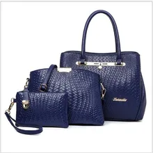 Big Bolsas Femininas 2016 New tote Luxury Crocodile Pattern Fashion Women Handbag PU Leather Bag 3