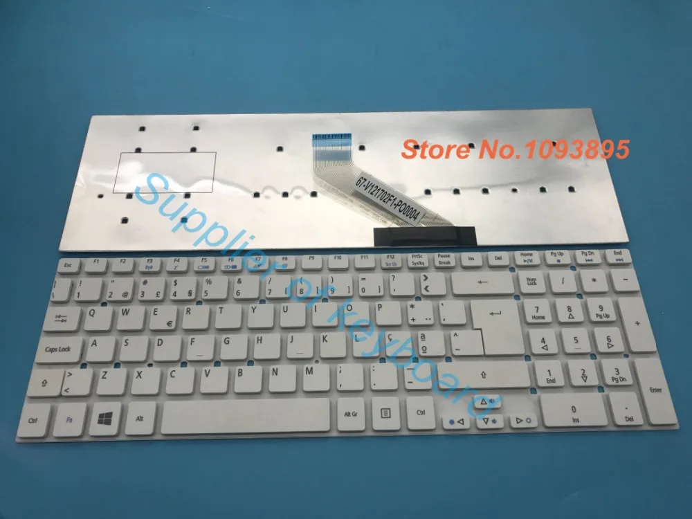 Португальская Клавиатура для ноутбука ACER 5755 5830 V3 5830T 5830TG V3-571g V3-551 v3-771G португальская Клавиатура для ноутбука белого цвета