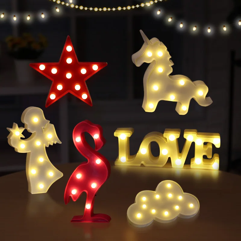 Novelty-3D-Unicorn-Marquee-Flamingo-Table-LED-Lamp-Love-Children-s-NightLight-Star-Moon-Luminaria-Bear (1)
