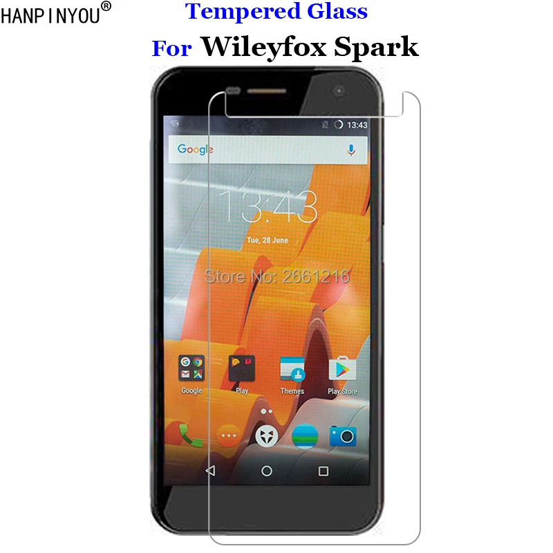 Закаленное стекло 9H 2.5D для Wileyfox Spark Премиум Защитная пленка экрана + Plus 5 0&quot |