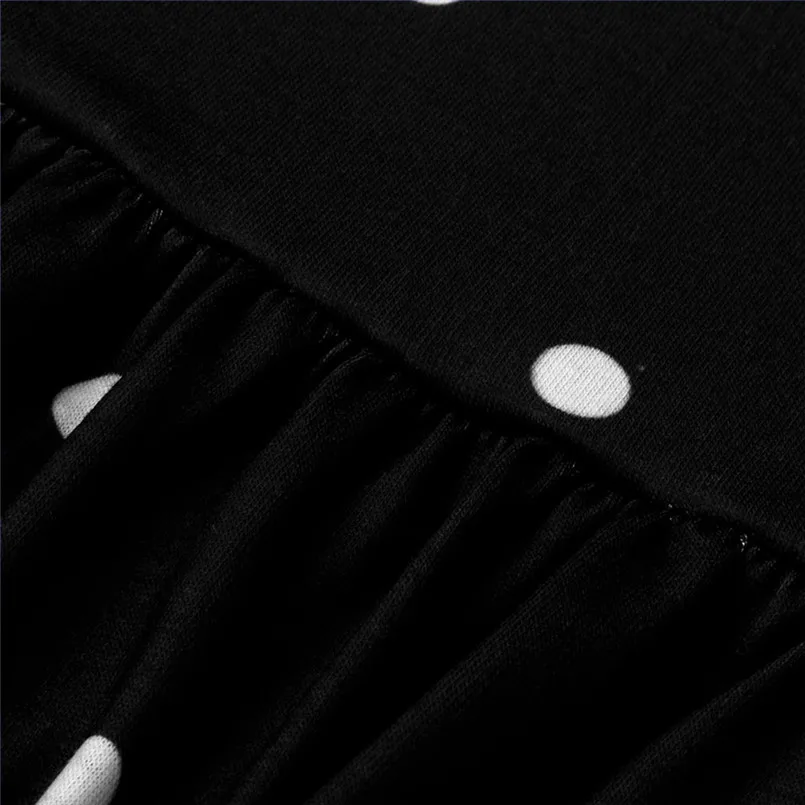  New Women Summer Fashion Pleated Polka Dot Pocket Loose Swing O-Neck Casual Midi Dress Elegant Lady Holiday Daily Dress #4R08 (44)
