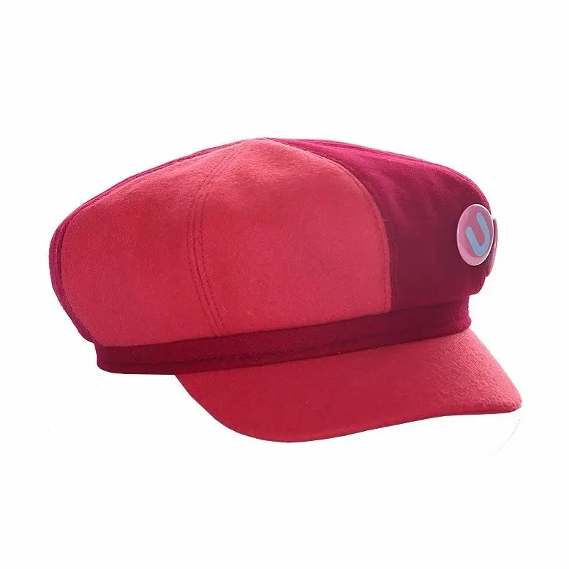 Anime kapelusz Doma Umaru akcesoria Cosplay Himouto Umaru Chan czapka UMR Kawaii Cartoon śliczne czerwone berety