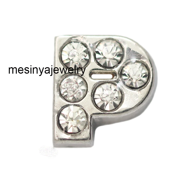 10pcs letter P floating charms for glass locket, FC 135-in Charms from Jewelry & Accessories on 