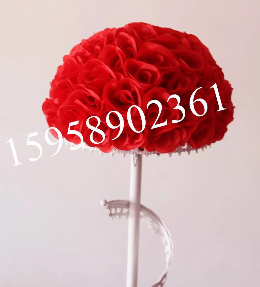 SPR EMS-красная Свадебная Шелковая Роза цветок шар Искусственные цветы decoration-30cm 12 дюймов 15 шт./партия