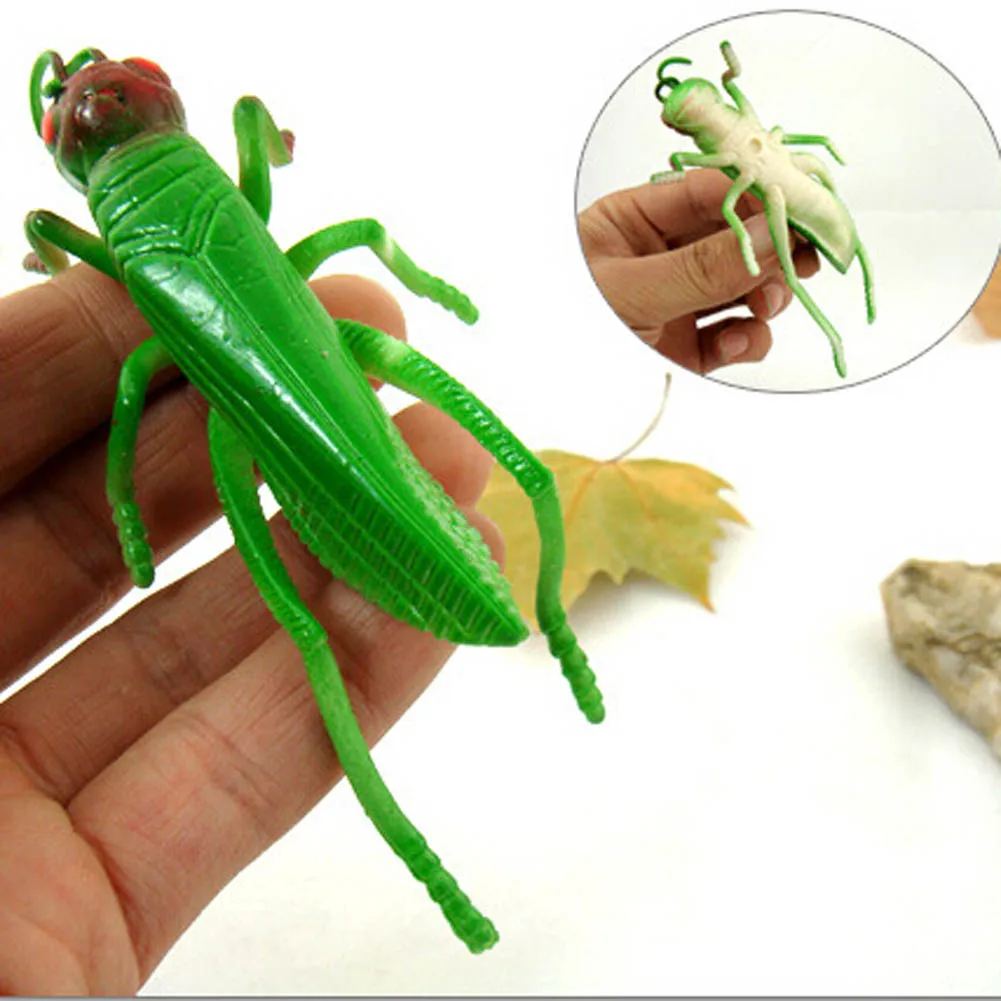 

Simulation Locust Grasshopper Insect Model Toys Soft Material Tricky Props