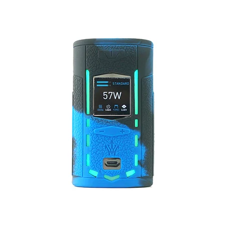 Чехол с текстурой для VooPoo X217 217W TC Box Mod, защитный силиконовый чехол, подходит для VOOPOO Woody Vapes X 217 - Цвет: black blue