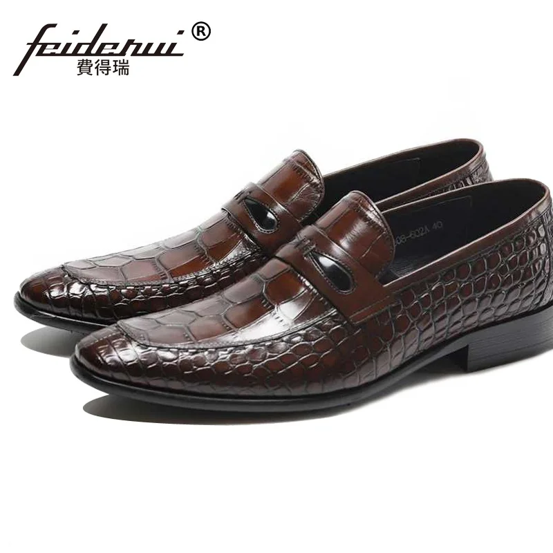 Vestido Sapatos Crescente Deslizamento marrom Toe Britânico Partido Dos Homens Mocassins Homem Flats Altura Formal Casuais De Couro Luxo Ss268 Preto Em Genuíno Rodada fXcqP