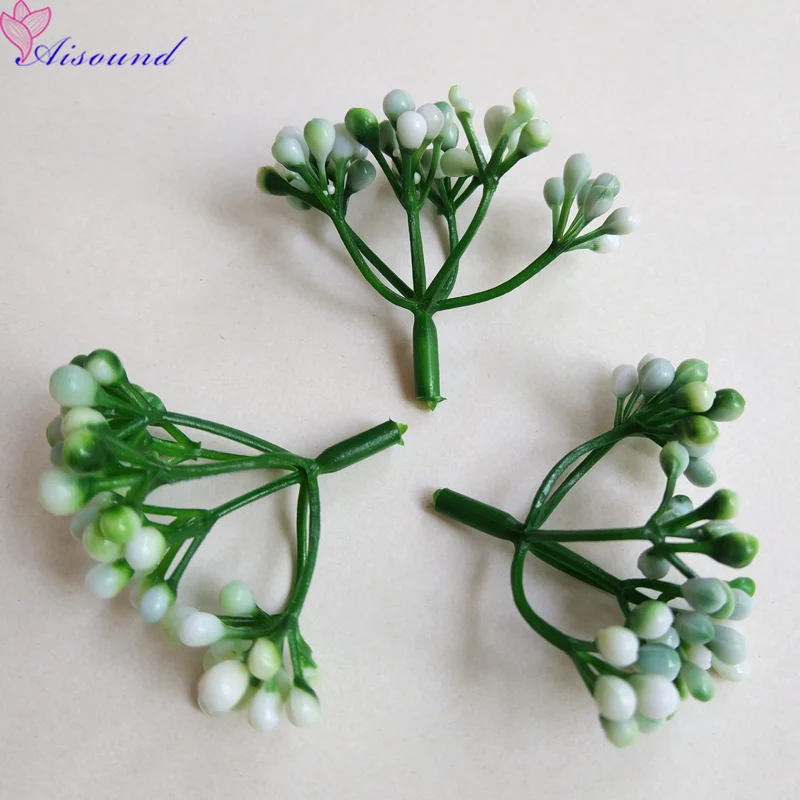 20 шт. искусственный цветок из пластика Pistil DIY цветочный корсаж-бутоньерка венок 6