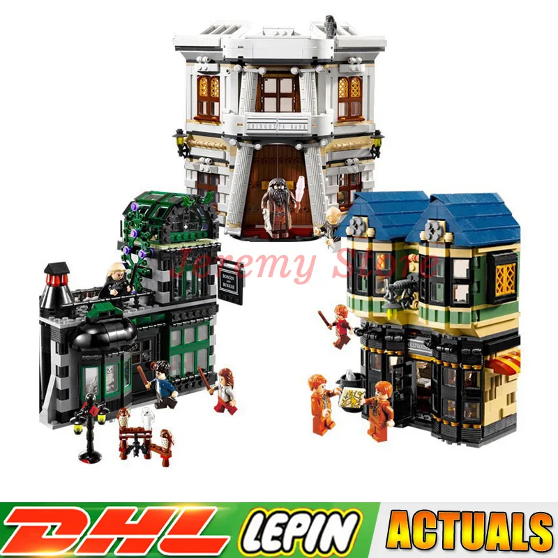 

LP 16012 2025Pcs Magic Word Diagon Alley Set Educational Building Blocks Bricks Model Toys Gift Compatible LegoINGlys 10217