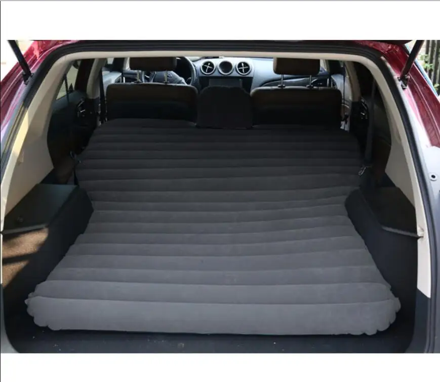 Автоматический Надувной Универсальный для всех внедорожников, надувной матрас, кровать, авто чехол на заднее сиденье, для вождения автомобиля, надувная кровать - Название цвета: Черный