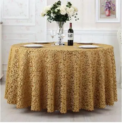 

multi-purpose Luxurious Round Table Cover Rectangle Table Cloth Hotel Wedding Tablecloth Machine Washable Fabric fast shipping