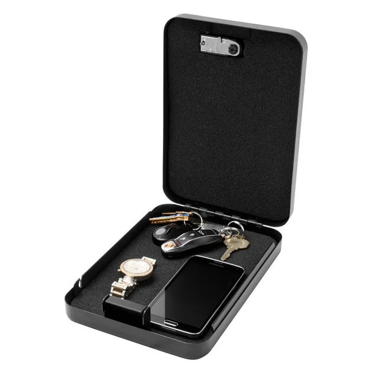 Password Safes portable car safe box handgun valuables money jewelry storage box security strongbox 1mm cold-rolled steel sheet (5)