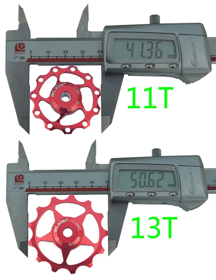 Mixim 11 T 13 T Алюминиевый сплав задний переключатель передач велосипедный Jockey колесо Дорога MTB велосипед направляющий ролик направляющий шкив часть цвета аксессуары