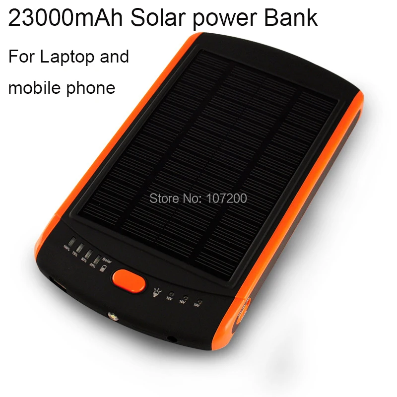 23000mAh Solar Laptop Charger+ Mobile Solar Charger Power bank+Solar