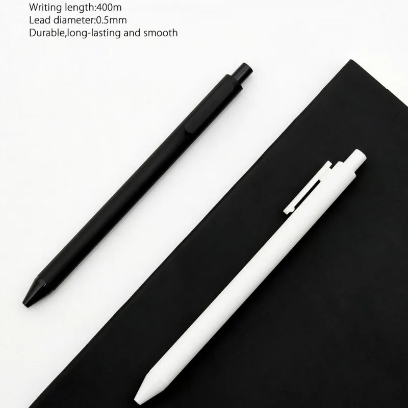 10PcsLot Xiaomi KACO 0.5mm Xiomi Mi Signing P E N Gal Ink Smooth Writing Durable Signing Black Refill (3)