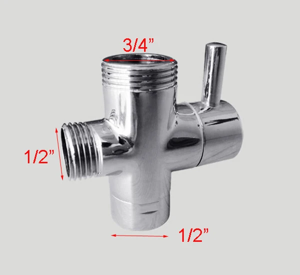 Brass M3/4"*F1/2" shattaf sprayer Diverters Shower Set faucet Diverte