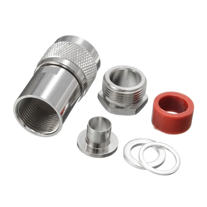 

For RG8 RG165 RG213 LMR400 Cable RF Connector Adapter Wdely Used UHF Male PL259 Clamp Nickel-plated Straight Connector