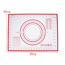 40*30 см антипригарный силиконовый коврик для выпечки лист стекла вкладыши коврик для замеса теста пиццы торт ремесло Приготовление выпечки инструмент