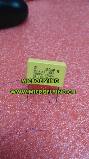 

10PCS MKP 275V 0.22UF 224K 220NF P=15MM X2 Safety capacitor