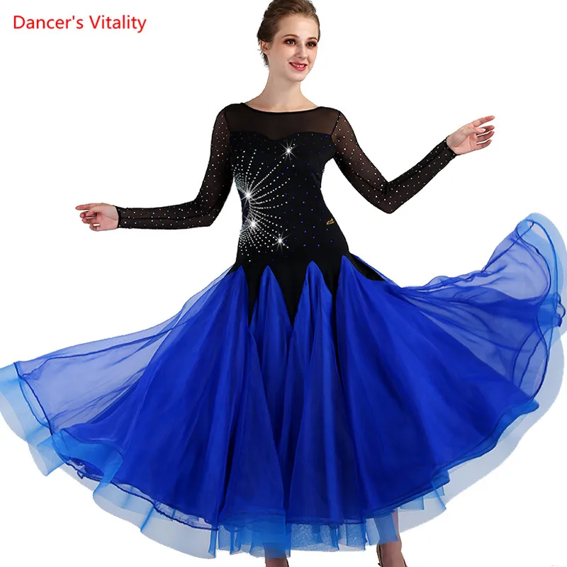 New Sexy Fashion Ballroom Dance Dress Long sleeve Ballroom National