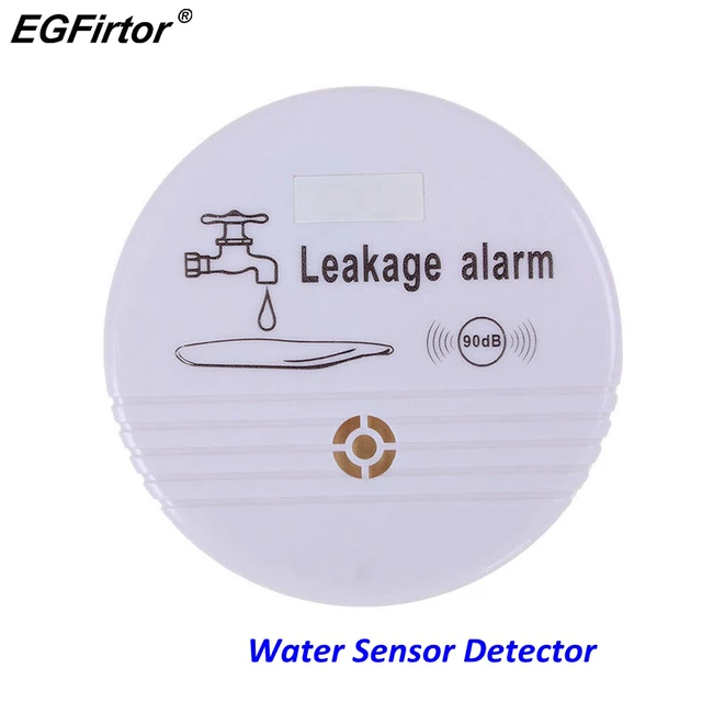 Wireless Water Alarm Independent Battery Water Alarm Sensor Detector 90dB Sounder Water Leakage Alarm Detector Home System DC9V 2