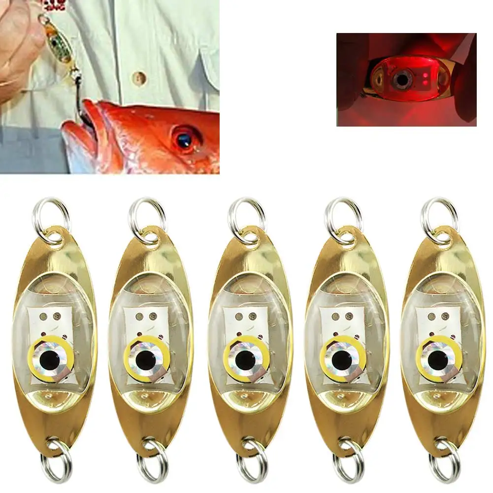 Новый 5 шт. светодиодный подводный глаз Форма светящийся ночник электронная Рыболовная Приманка свет лампы снасти инструмент лампа
