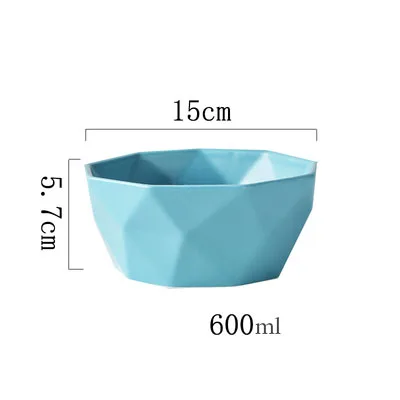 KINGLANG керамическая Салатница посуда край суповые чаши простой салат геометрическая форма чаша - Цвет: 8