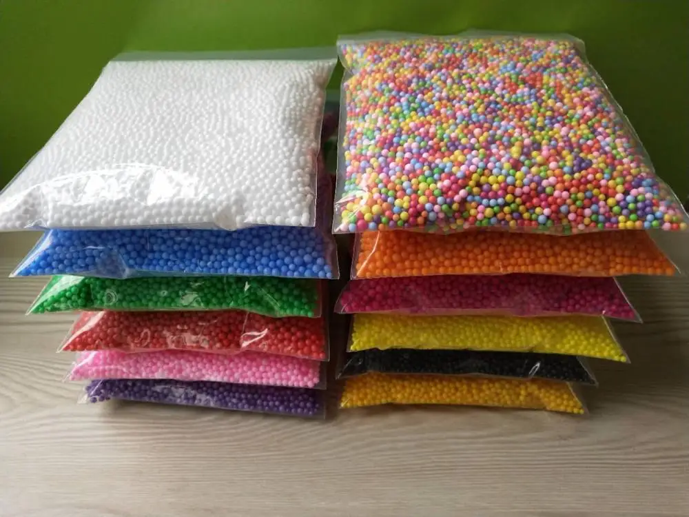 

1pack Polystyrene Styrofoam Balls DIY Snow Mud Particles Accessories Slime Balls Small Tiny Foam Beads For Foam Filler 2.5-3.5mm