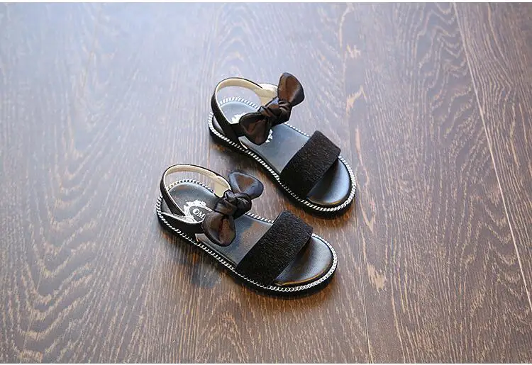 Модные сандалии для девочек 2018 Летний Новый детские сандалии для девочек принцесса сандалии От 1 до 12 лет нескользящие для девочек пляжные