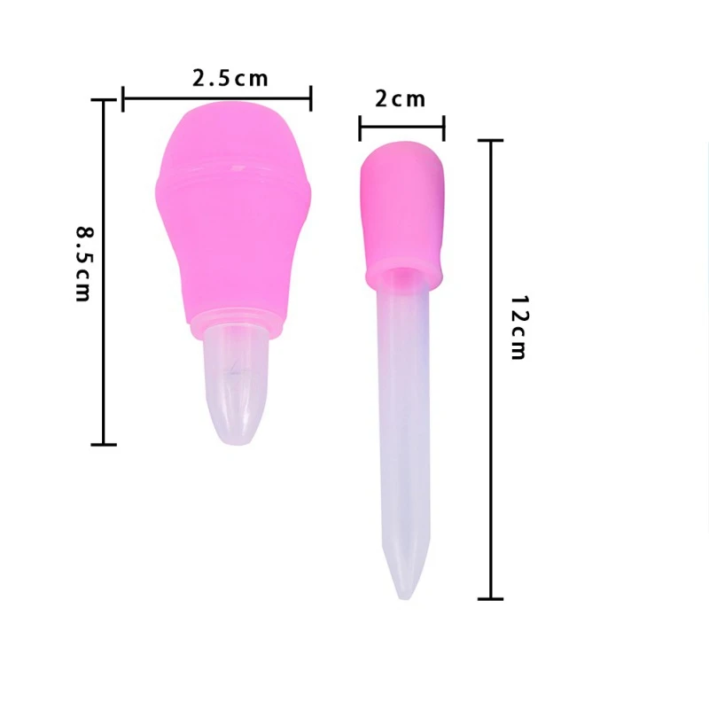 

New Baby Care Set Infant Aspirator Vacuum Sucker Nose Mucus Snot Cleaner Pump+Dropper Medicine Feeder Safety New