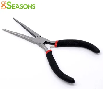 8Seasons Flat Long Nose Tapered Pliers Beading Needle-nose Handmade Pliers Cutting DIY Making Jewelry Tool Accessories 15cm,1PC 5 inch mini long needle nose plier jewelry making hand tool diy beading jewelry tool
