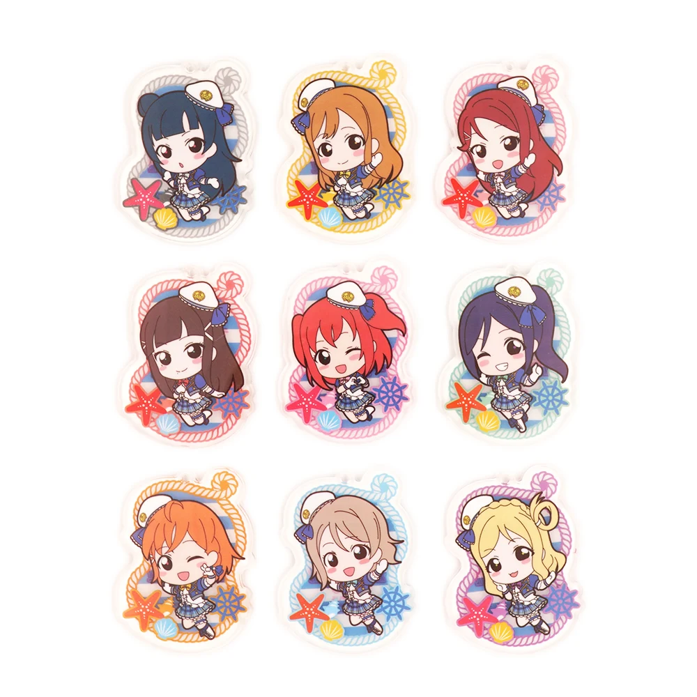 Love Live Lovelive Sunshine Aqours Aquarium Anime Yoshiko Chika Hanamaru Ruby You Dia Riko Kanan Mari Beanchain Acrylic Keychain Love Live Lovelive Sunshine Aqours Aquarium Anime Yoshiko Chika Hanamaru Ruby You Dia Riko Kanan Mari Beanchain Acrylic Keychain