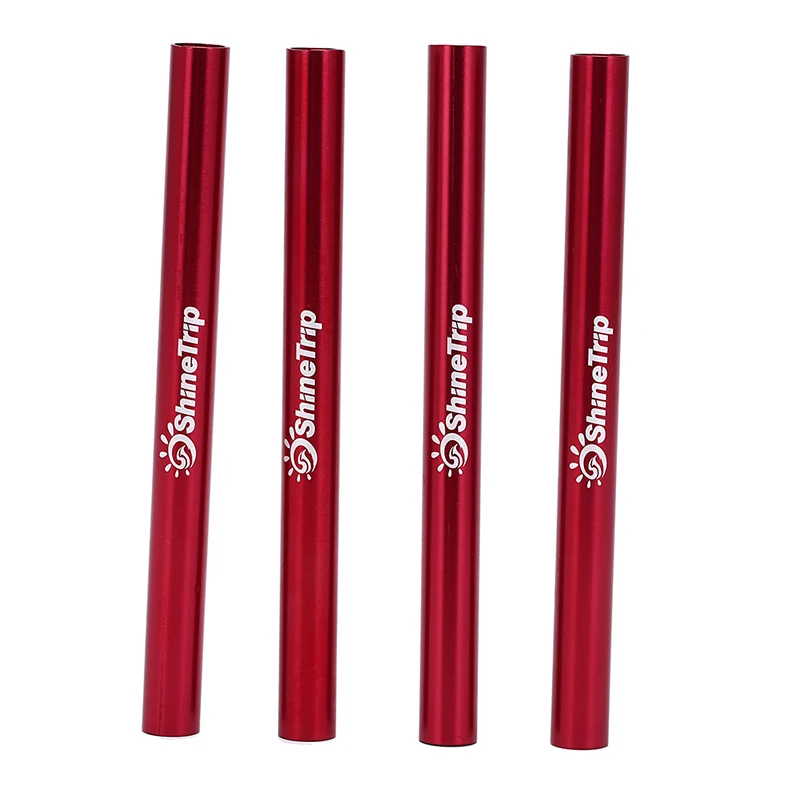 

4PC Single Rod Mending Pipe Emergency for Camping Awning Accessory Kit Aluminium Alloy Tent Pole Repair Tube
