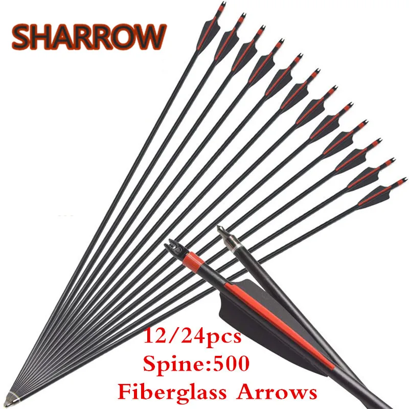 31 inch Fiberglass Arrows fixed Tip for Hunting Practice Train & Arrow Quiver US 