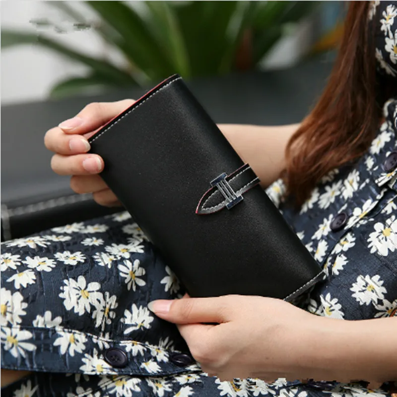 2016 New Ladies Purse Korean Tidal Pumping with Large Capacity Female Long Wallet Card Wallet
