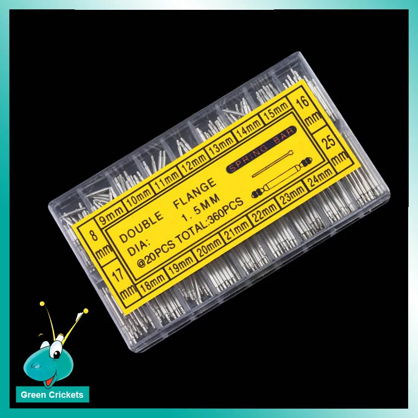 Wholesale 360pcs Assort Size Watch Band Link Pin Spring Bar,dia. 1.5mm
