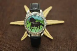 2016 известный бренд дети Часы Для женщин для девочек Роскошные лошади кварцевые часы для Простой наручные часы Relojes Mujer