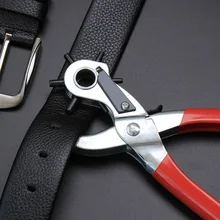 Deri kemer delik yumruk pense kuşgözü Puncher döner DİKİŞ MAKİNESİ çanta Setter aracı Watchband kayışı ev leathercraft