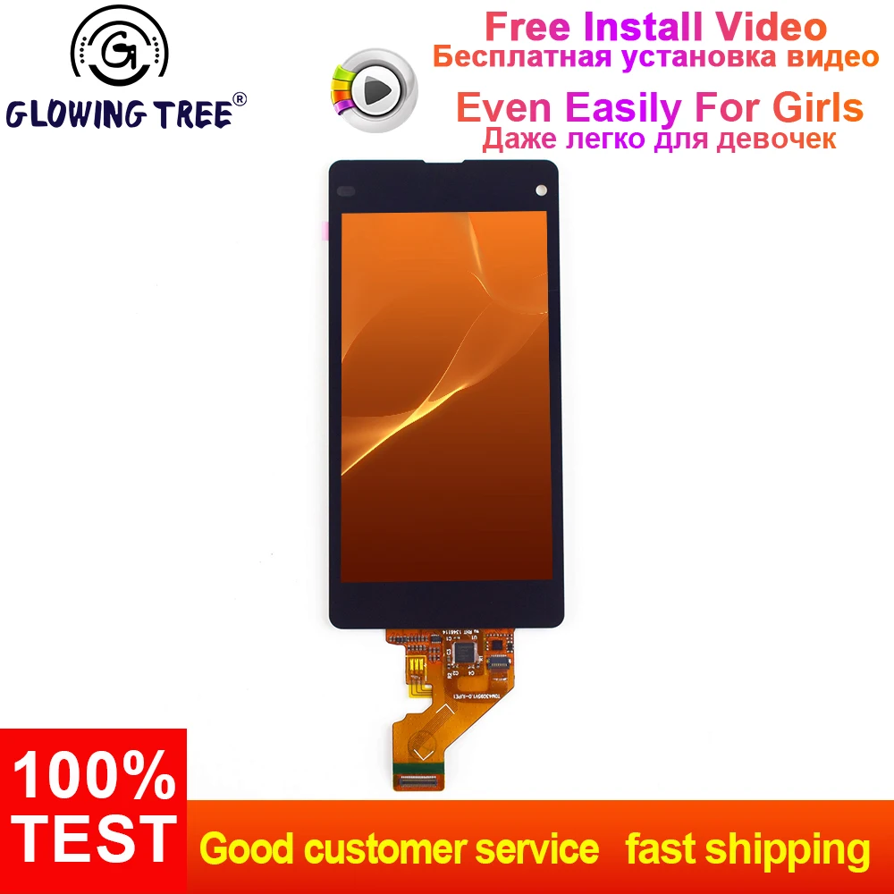 

For Sony Xperia Z1 Compact M51W D5503 Z1 mini Touch Screen Digitizer Sensor Glass + LCD Display Monitor Panel Assembly