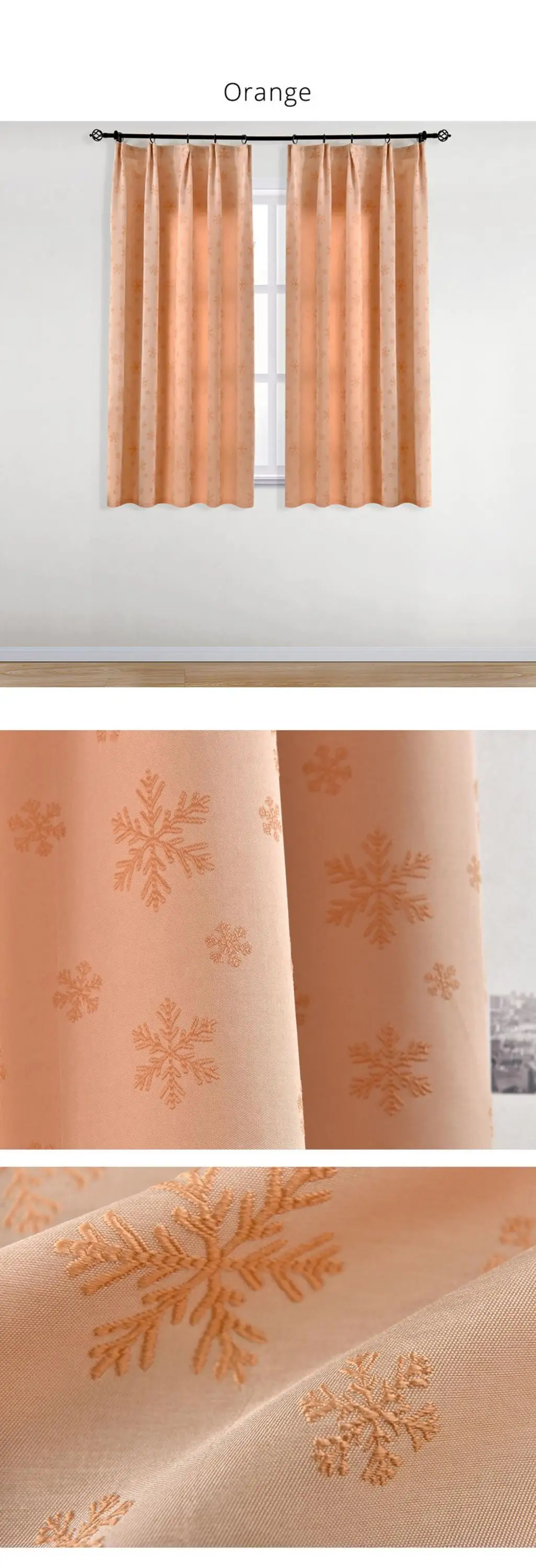 Smt607duan NAPEARL Short Curtains Semi Shade for Living Room Window Kitchen Snow Jacquard Drape High Quality Fabric Elegant Panel Read Made (5)