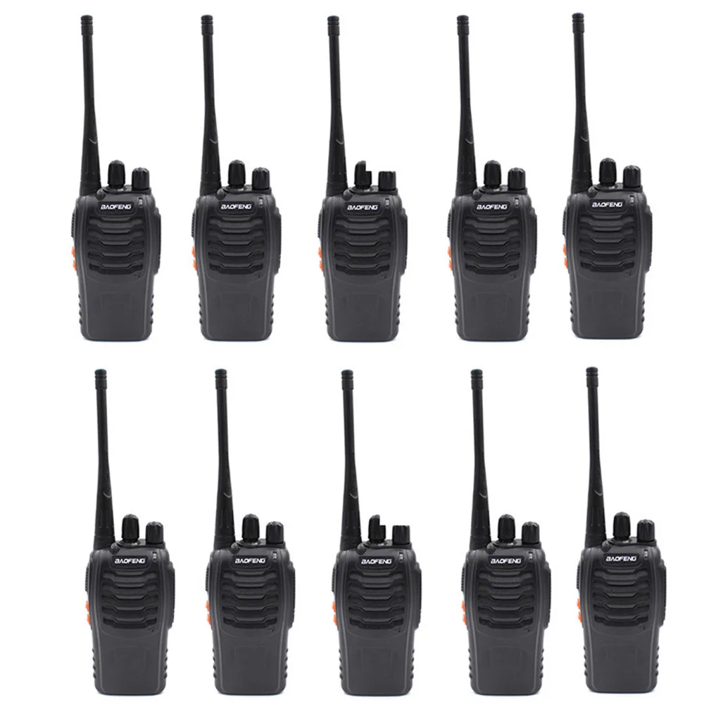 

10PCS BAOFENG BF-888S UHF400-470mhz Walkie Talkie BF888S Transceiver radio station Handheld cb Radio Baofeng Hot sale 5W Power