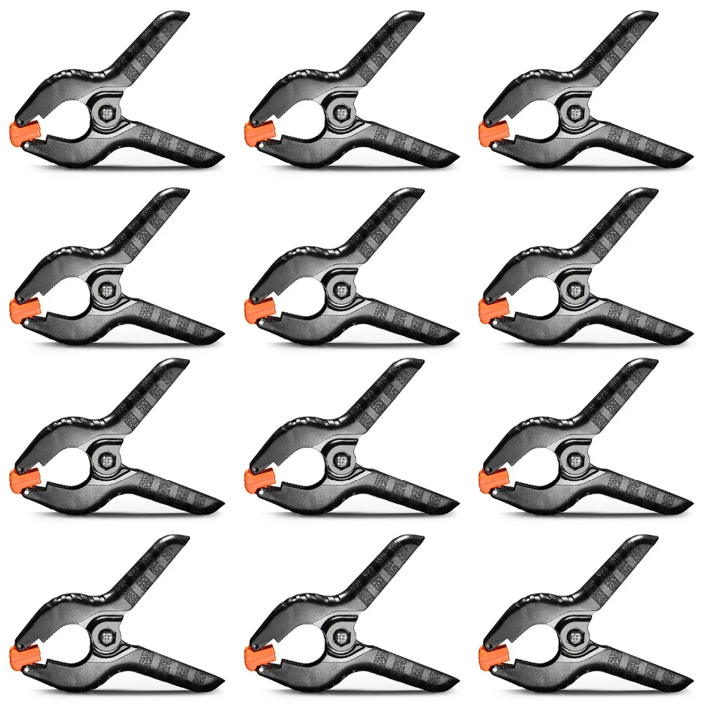 

Neewer 12-pack Muslin Backdrop Spring Clamp 4.5 inches/11.4 centimeters Heavy Duty Clip for Photo Studio Photography Backgrounds