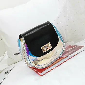 

Women's fashion shoulder bag candy color laser laser messenger bag canta mini bag