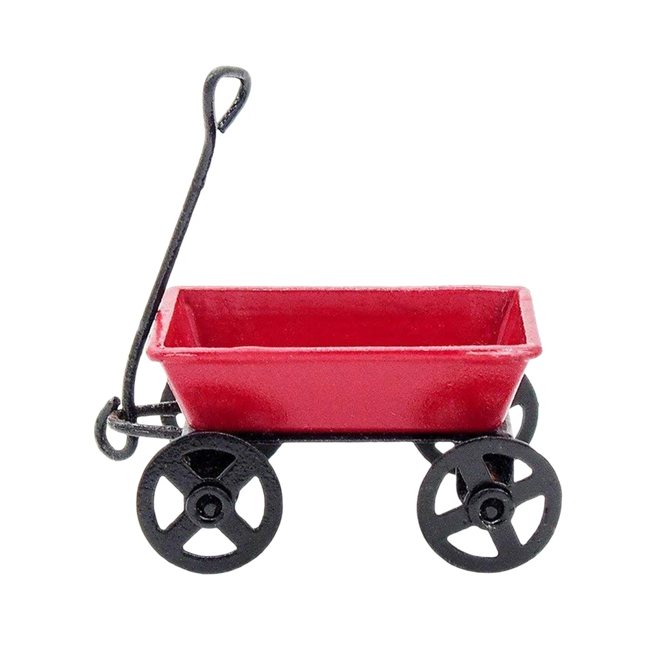 miniature red wagon