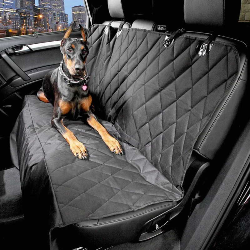 

Extra Large Luxury Dog Car Seat Cover Anchors Thick Durable Non-Slip Backing Hammock Convertible Pet Seat Cover