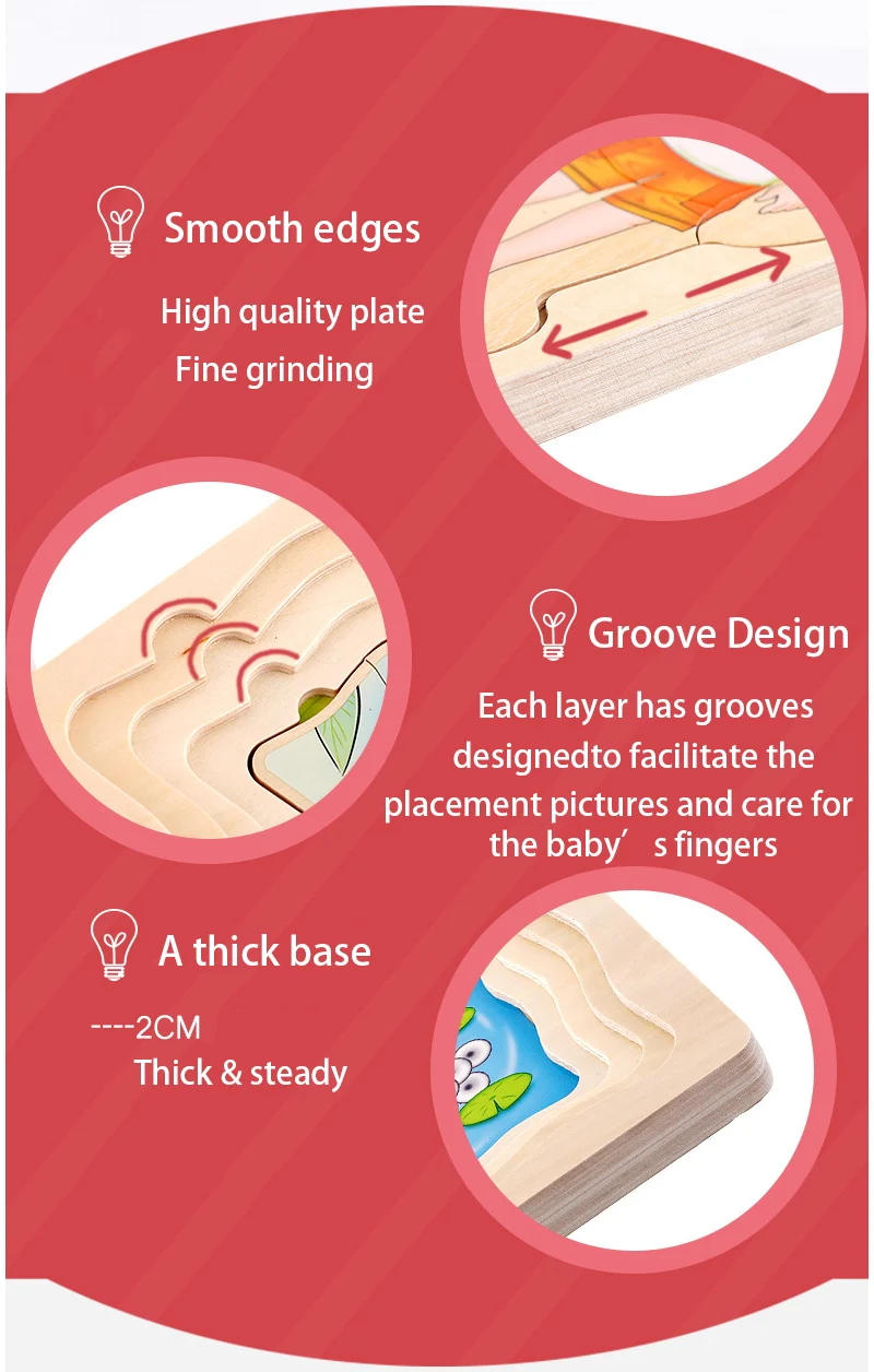 6 стилей Деревянные 3D Многослойные головоломки игра композиция тела игрушка малыш мальчик девочка раннее Когнитивное Обучение Обучающие