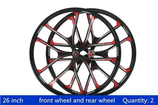 Cheap Bicycle wheel brake wheel  mountain bike 26 inch 8/9/10 speed magnesium alloy integrated bearing Perrin wheel group