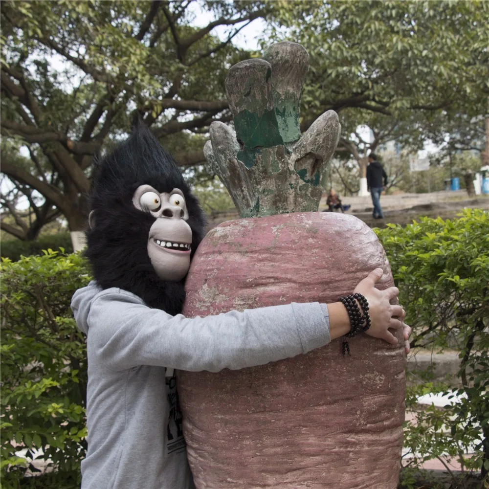 2016 Movie Sing Cosplay Gorilla Johnny Latex  Mask Gorilla Animal Mask Halloween Party (4)